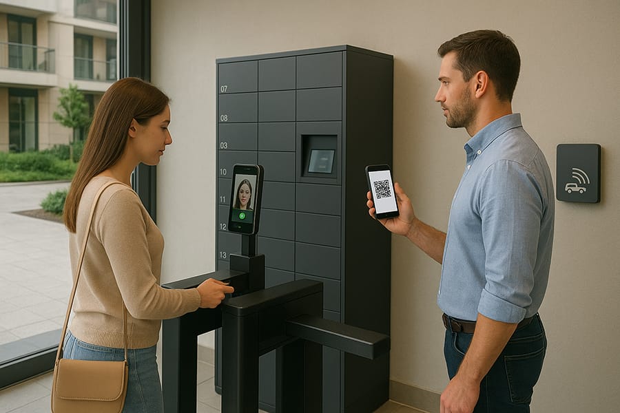 Tecnologia na gestão interna de condomínios com controle de acesso inteligente e Smart Locker integrado.